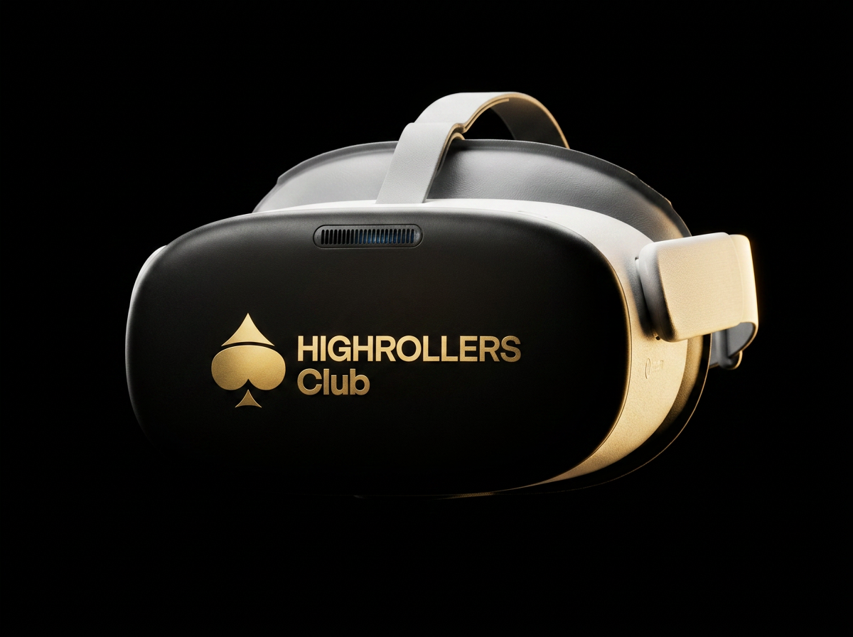 VIP player wearing branded VR headset